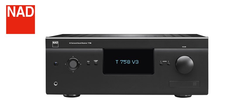 NAD 首款第三代杜比全景声环绕声接收器，T 758 V3全新上市